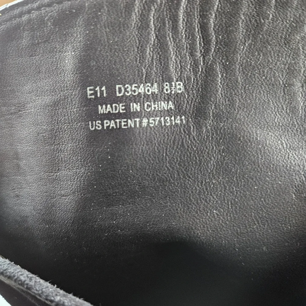 Cole Haan Air Whitley‎ Black Leather & Suede Tall Boots, size 8.5 B